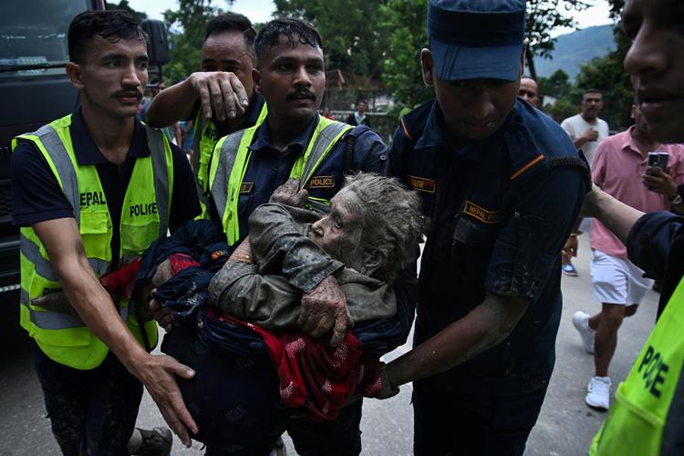 Alluvione in Nepal - (Afp)