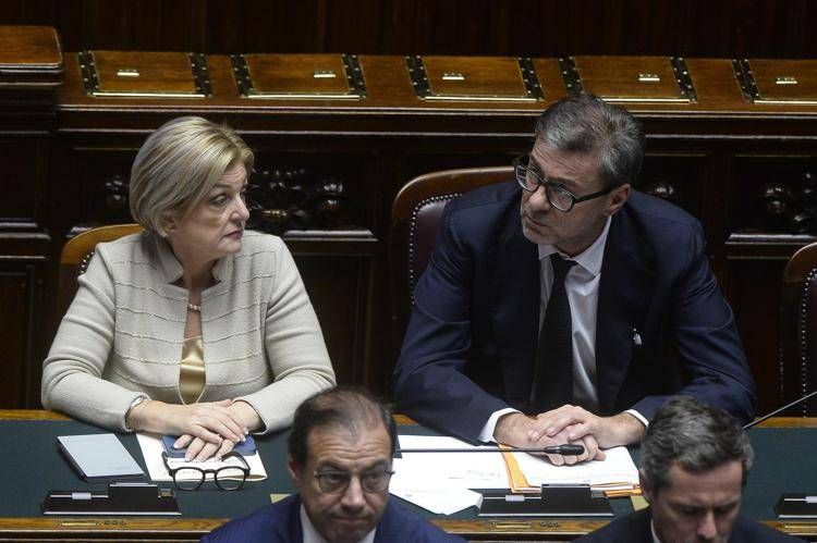 Marina Calderone e Giancarlo Giorgetti - (Ipa)