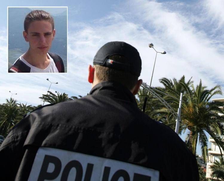 Polizia a Nizza e Gianpiero Panichella - Fotogramma e foto da Fb