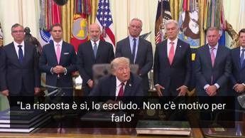  usera armi nucleari contro l iran la domanda fa infuriare trump   video