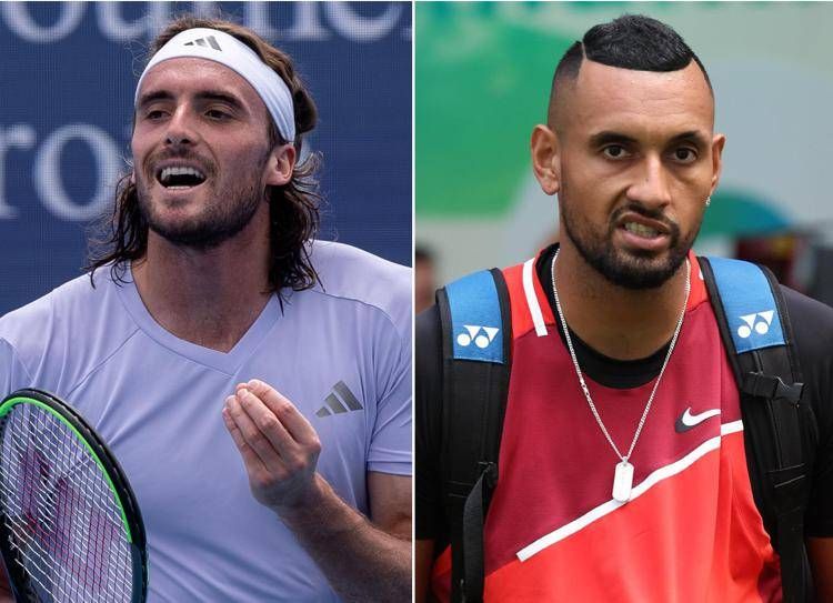 Tsitsipas e Kyrgios - (Fotogramma)