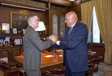 Mikhail Fedorov con il ministro Crosetto
