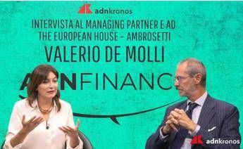 Valerio De Molli con la vicedirettrice Adnkronos Jole Saggese  - (Fermo immagine)
