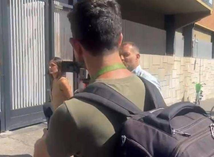 Presutti e Piervincenzi all'arrivo in Rai