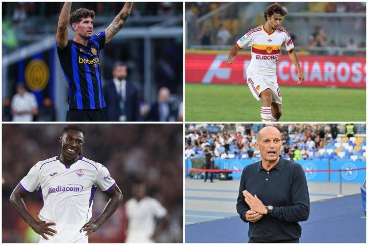 Stones, Mora, Kean e Allegri - Ipa/Fotogramma