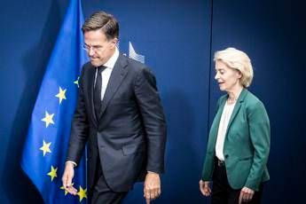 Mark Rutte e Ursula von der Leyen - (Fotogramma)
