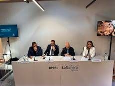 Un momento dell'inaugurazione di Palazzo Farinosi Branconi