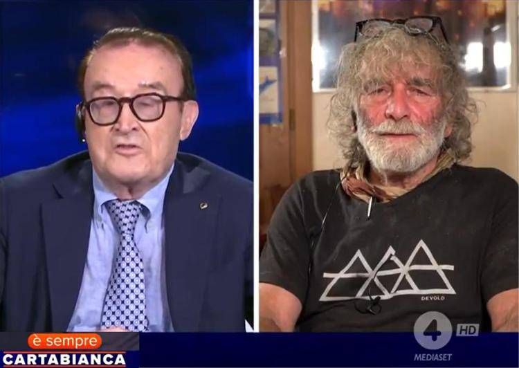 Mario Giuliacci a E' sempre Cartabianca - (fermo immagine)