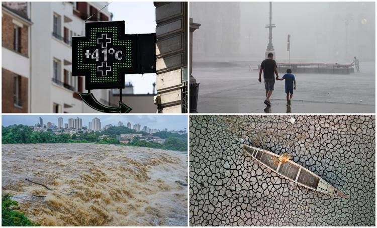 Il cambiamento climatico - (Foto Ipa e Afp)