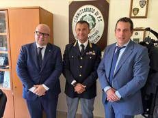 Da sinistra, l’On. Salvatore Deidda, il Sostituto Commissario Alessandro Converso e il Presidente dell’AdSP, Raffaele Latrofa - (foto Ufficio stampa)