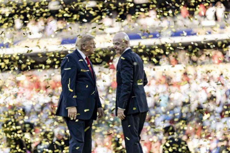 Donald Trump e Gianni Infantino al Mondiale 2026 - Ipa