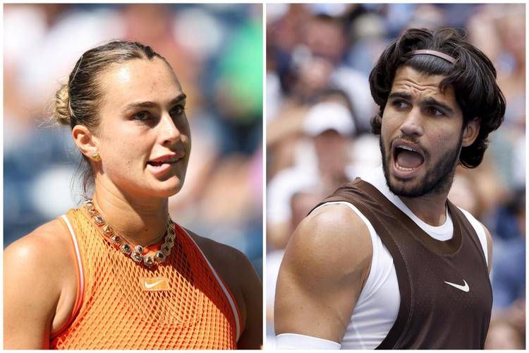 Aryna Sabalenka e Carlos Alcaraz - Ipa/Fotogramma