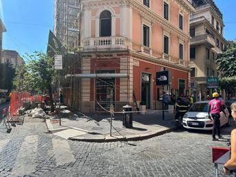 Crollo in via Cola di Rienzo - (Adnkronos)