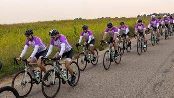 Partita la staffetta ciclistica Bms per i tumori toracici rari
