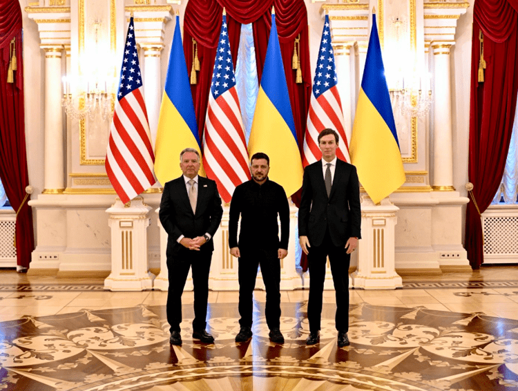 Steve Witkoff, Volodymyr Zelensky e Jared Kushner - (X: Special Envoy Steve Witkoff)