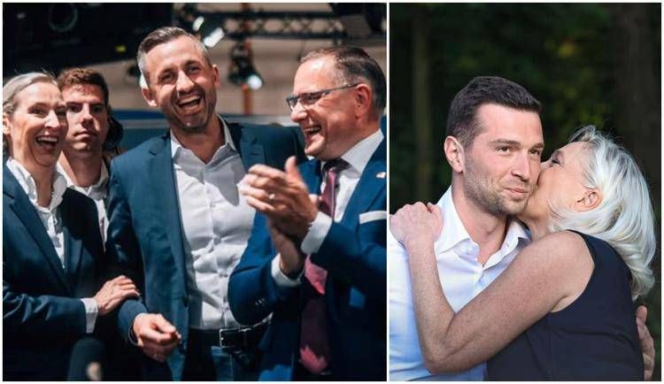 Alice Weidel, Ulrich Siegmund, Tino Chrupalla - Jordan Bardella e Marine Le Pen - Instagram/Ulrich Siegmund - Instagram/Jordan Bardella