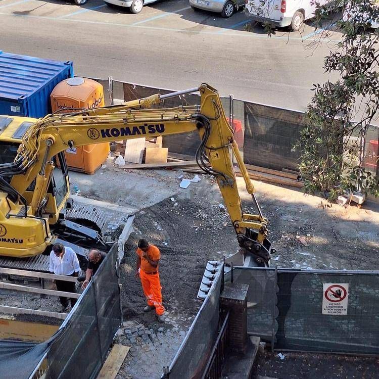 Il cantiere di piazza Capponi