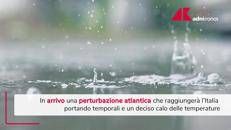 Temporali e temperature giù, stop al caldo anomalo