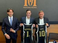 Alessandro Onorato (a sinistra), Paul Matiasic (al centro) e Francesco Totti (a destra) - Ufficio Stampa 