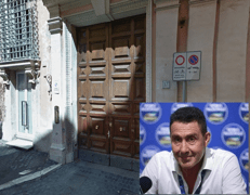 La sede di Futuro Nazionale e nel riquadro Roberto Vannacci