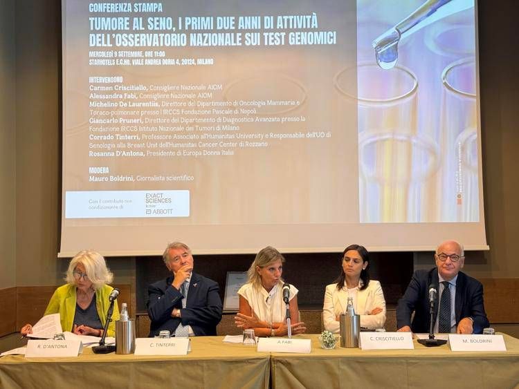 'Tumore al seno, i primi due anni di attività dell'Osservatorio nazionale sui test genomici' - (Adnkronos)