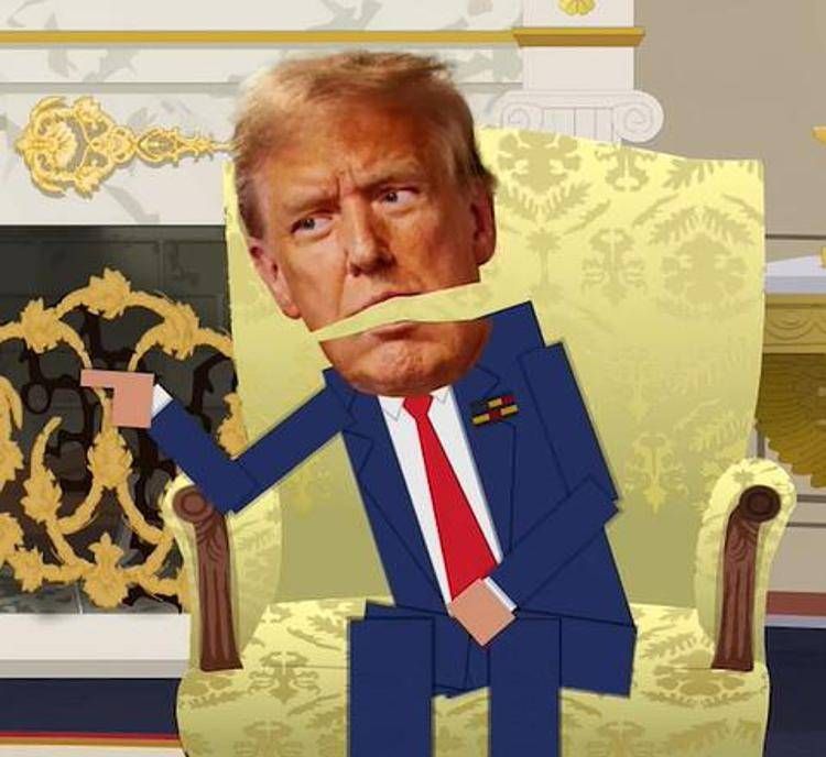 Trump in un episodio di South Park