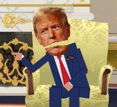Trump in un episodio di South Park