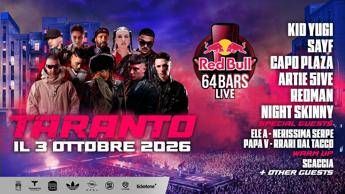 Annunciato il cast del concerto 'Red Bull 64 Bars Live' a Taranto