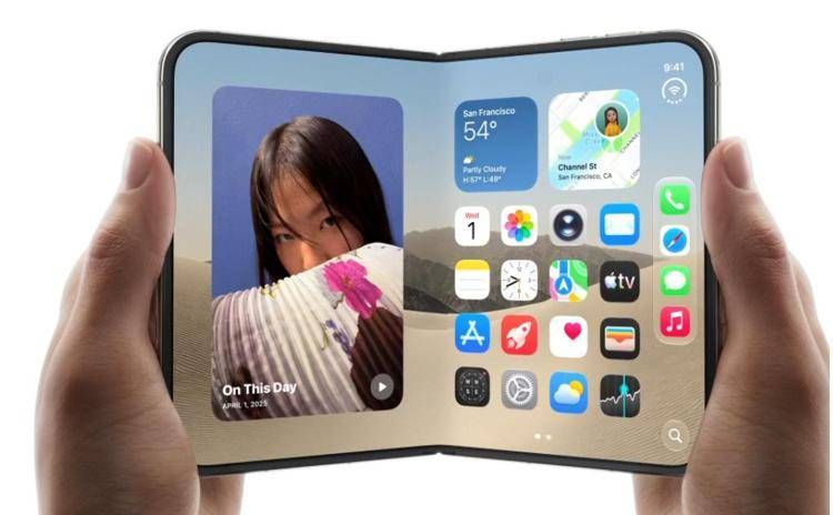 L'iPhone pieghevole - (foto apple)