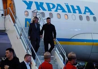 Volodymyr Zelensky e la moglie Olena - Ipa