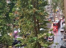 Traffico e pioggia a Roma