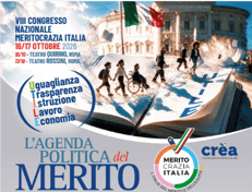 Meritocrazia Italia, 'L’Agenda politica del Merito': esperti a confronto a VIII Congresso nazionale