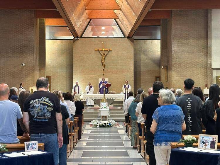 I funerali della famiglia di Pietralata - (AdnKronos)