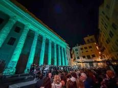 Roma, restaurati colonnato e facciata Tempio di Vibia Sabina e Adriano, sede storica Camera Commercio