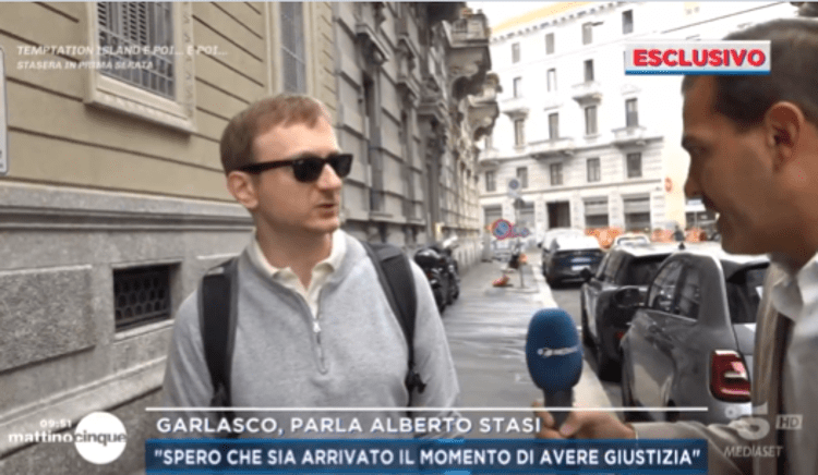 Alberto Stasi a Mattino5 - (Screen)