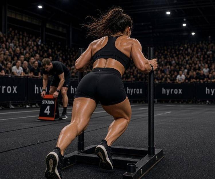 Un'atleta di hyrox - (foto X)