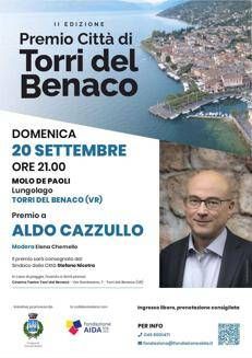 Il Premio Città Torri del Benaco ad Aldo Cazzullo