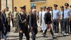 L'arrivo del presidente Mattarella