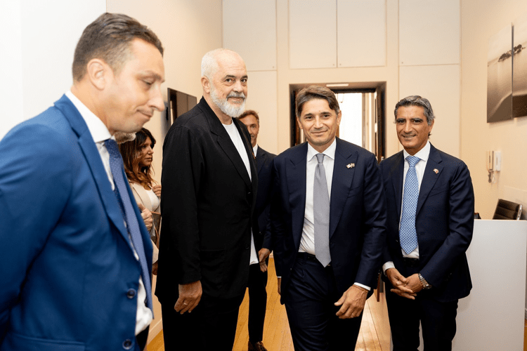Lettieri con Edi Rama