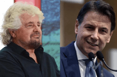 Beppe Grillo e Giuseppe Conte