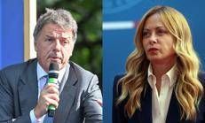Matteo Renzi e Giorgia Meloni - (Ipa)
