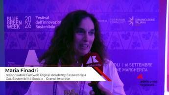 Blue Green Economy Award 2026: Finadri (Fastweb S.p.A.), 'investire nella formazione serve per costruire l'Italia del futuro'