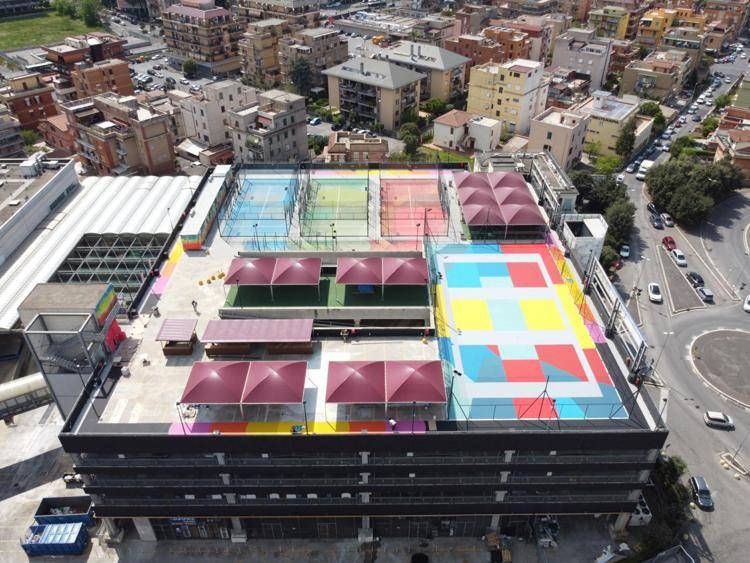 Roma, una nuova opera permanente, Casilino sky park accoglie 'Twin vision' di Shine