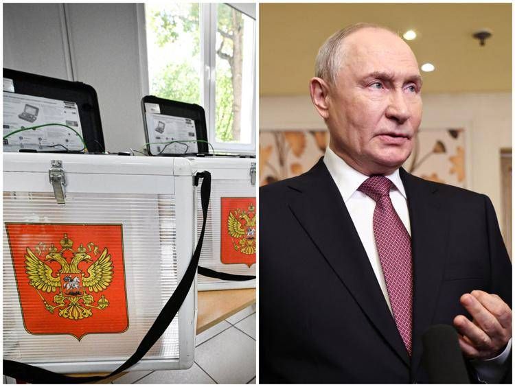 Urne e Vladimir Putin  - (Afp)
