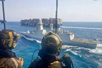 La fregata Carlo Bergamini impegnata nell’operazione europea Aspides - (Marina militare)