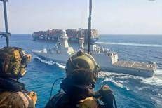 La fregata Carlo Bergamini impegnata nell’operazione europea Aspides - (Marina militare)