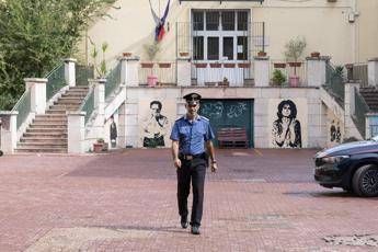L’ingresso della scuola Giovanni Verga a Centocelle a Roma dove è avvenuta l’aggressione ad una professoressa da parte di uno studente di 13 anni - Ipa