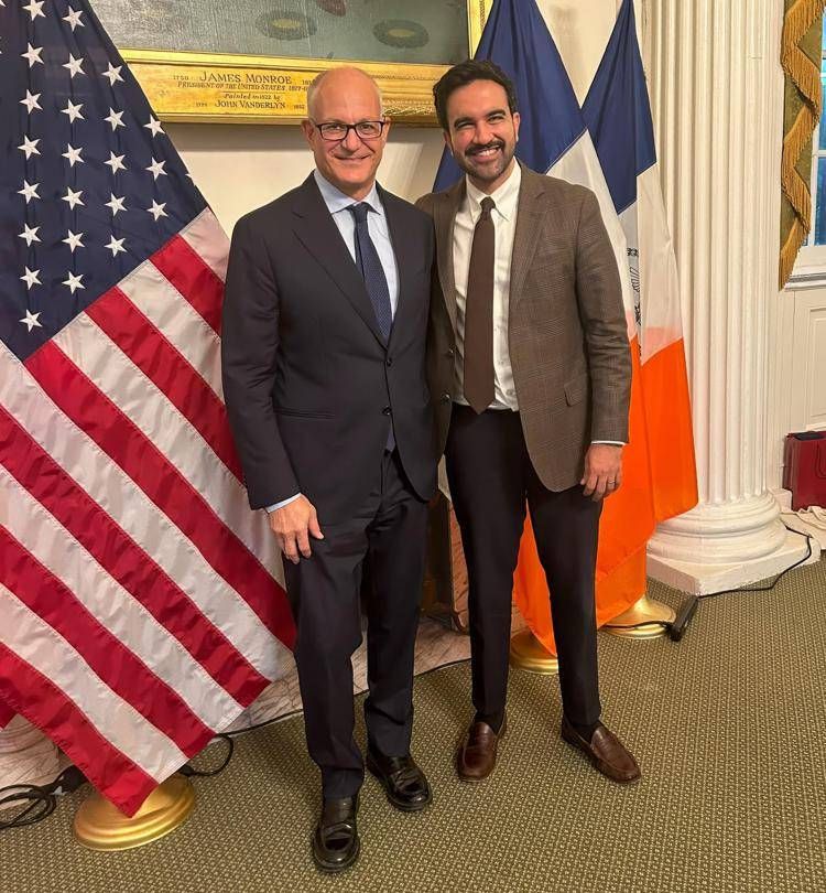 Gualtieri incontra il sindaco di New York: 
