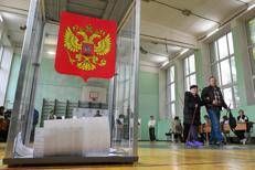 Seggio elettorale in Russia - Afp