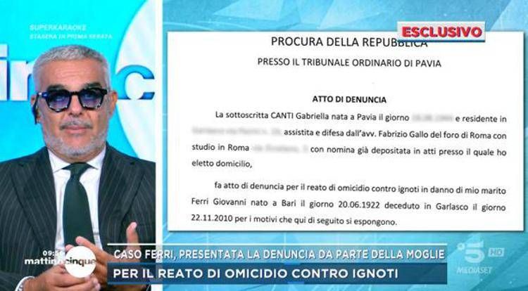 Delitto di Garlasco, la moglie di Giovanni Ferri presenta denuncia in procura per far riaprire caso: 